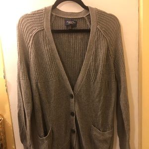 Gray cardigan